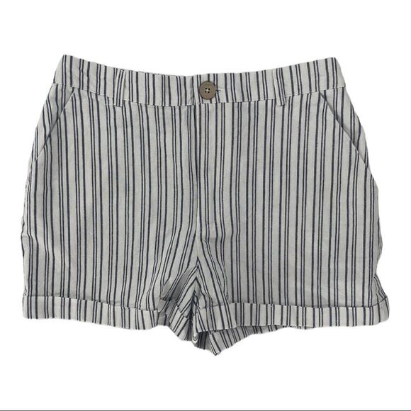 Forever 21 Pants - Forever 21 Medium Navy Blue Pinstripe Shorts